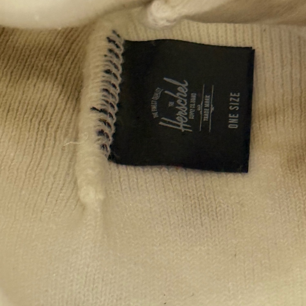 Herschel Supply Company Cream and Brown Beanie - Picture 3 of 5